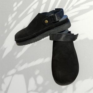 Chic Black Women's Mules with Strap